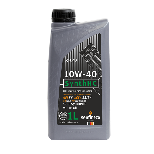 Масло моторное Senfineco SynthHC 10W-40 API SN ACEA A3/B4, бут.1 л.