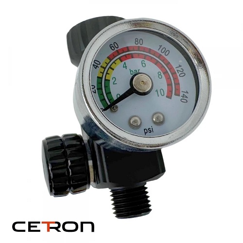 Регулятор давления Cetron JYF02B с манометром для краскопульта