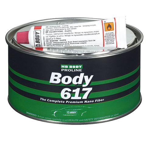 Шпатлевка со стекловолокном HB BODY 617 NANO FIBER 1kg
