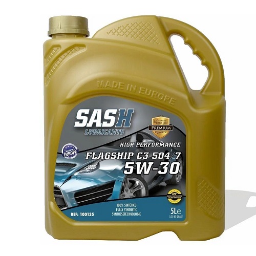 Синтетическое моторное масло SASH Lubricants Flagship С3 5W30 504/507 5л.