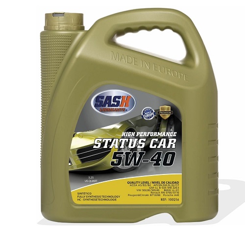 Масло моторное синтетическое SASH Status Car 5W40 5л.