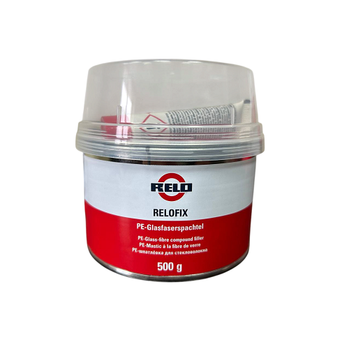 RELO RELOFIX PE-Glasfaserspachtel шпатлёвка со стекловолокном 0,5кг с отвердителем