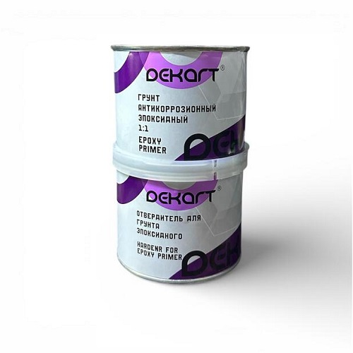 DECART Антикоррозийный эпоксидный грунт 1:1 комплект 0,2л+0,2л