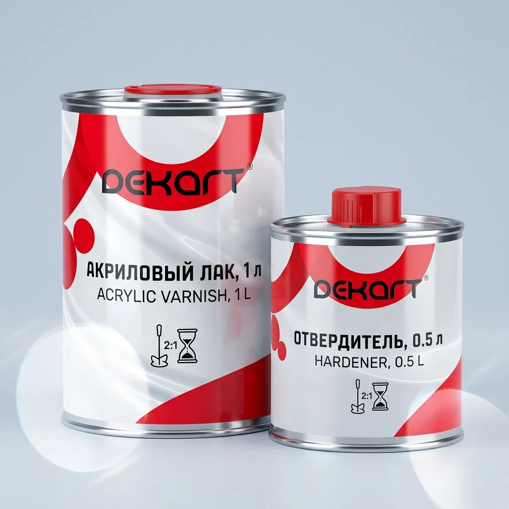 HAYA (DEKART) STANDART MS Лак акриловый 2+1 1л + 0,5л. HAYA (DEKART) STANDART MS Лак акриловый 2+1 1л + 0,5л.